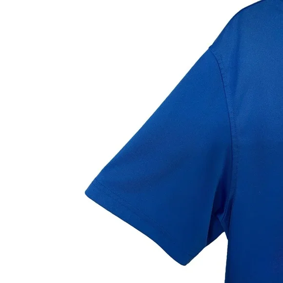 Milburn Country Club Polo Shirt Royal Blue Mens Golf Moisture Wicking Size M - Picture 5 of 11